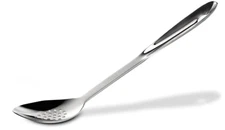 All-Clad T101 Stainless Steel Slotted Spoon Kitchen Tool, 13-Inch, Silver