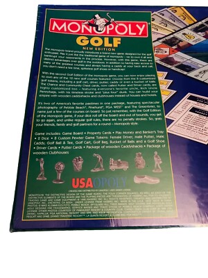 Monopoly GOLF EDITION Board Game HASBRO USAopoly VINTAGE 1995 RARE