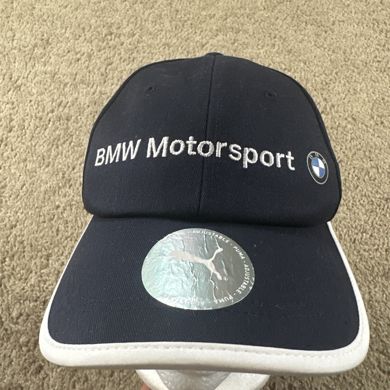 BMW Motorsport Puma Hat Cap Adult Black Strapback M S… - Gem