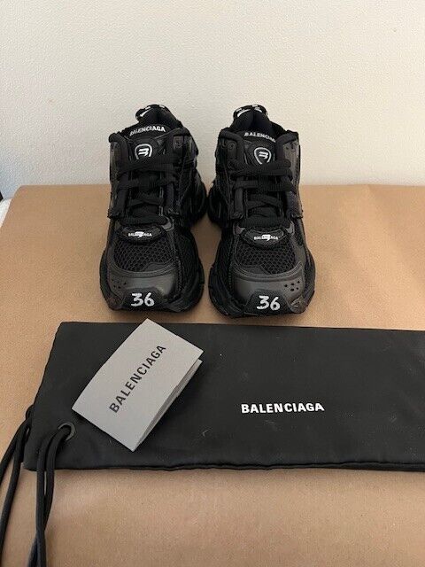 Authentic Balenciaga Runner Sneaker, black, size 36 (6 US Authentic Balenciaga Runner Sneaker, black, size 36 (6 US