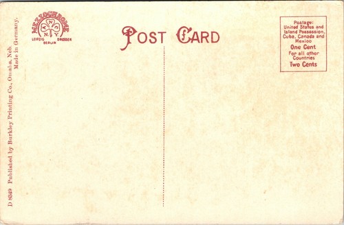 Creighton Memorial St Joseph's Hospital Omaha Nebraska Postcard Burkley Printing - Picture 2 of 2