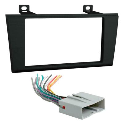 New Metra 95-5000B Black Double DIN Dash Kit + Wire Harness for 00-06 Lincoln LS