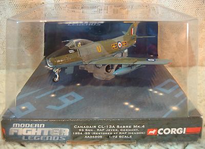 Corgi Canadair CL-13A Sabre Mk.4 RAF 93 Squadron Jever Germany Die-Cast 1:72 NEW