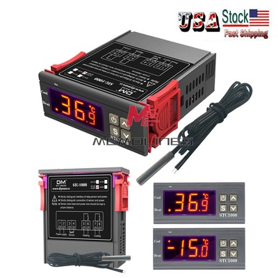 STC-1000 AC110-220V Digital Display Temperature Controller Thermostat NTC Sensor