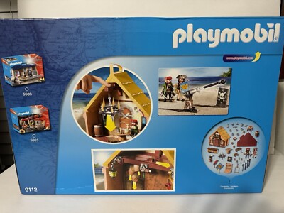 PLAYMOBIL Pirates Take Along Pirate Stronghold 9112 104 Pc. New