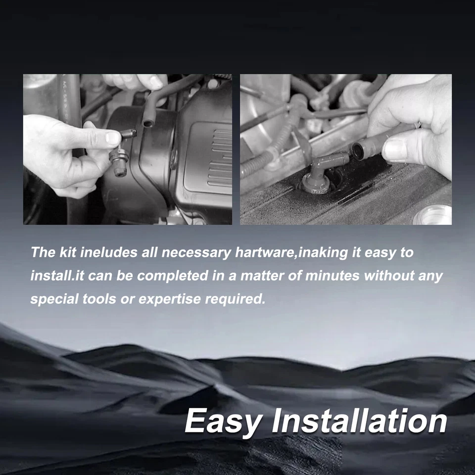 Válvula PCV con codo de 90° + ojal + kit de manguera apto para Toyota T100 12261-62041  Foto 4 de 4