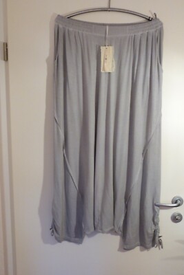 ZEDD PLUS Harems Aladin Hose 50 52 (4) NEU grau tiefer Schritt Raffung LAGENLOOK