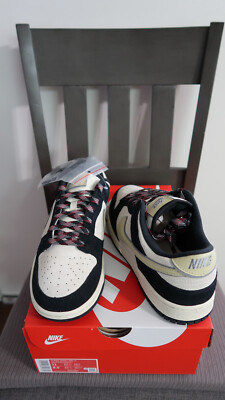 DS Nike Dunk Low LX Black Suede Team Gold. Size 9.5 m.