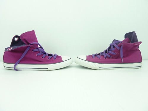 Converse Chuck Taylor All Star High 650054F Purple Bow Tie Shoes Womens Size 6 - Picture 5 of 9