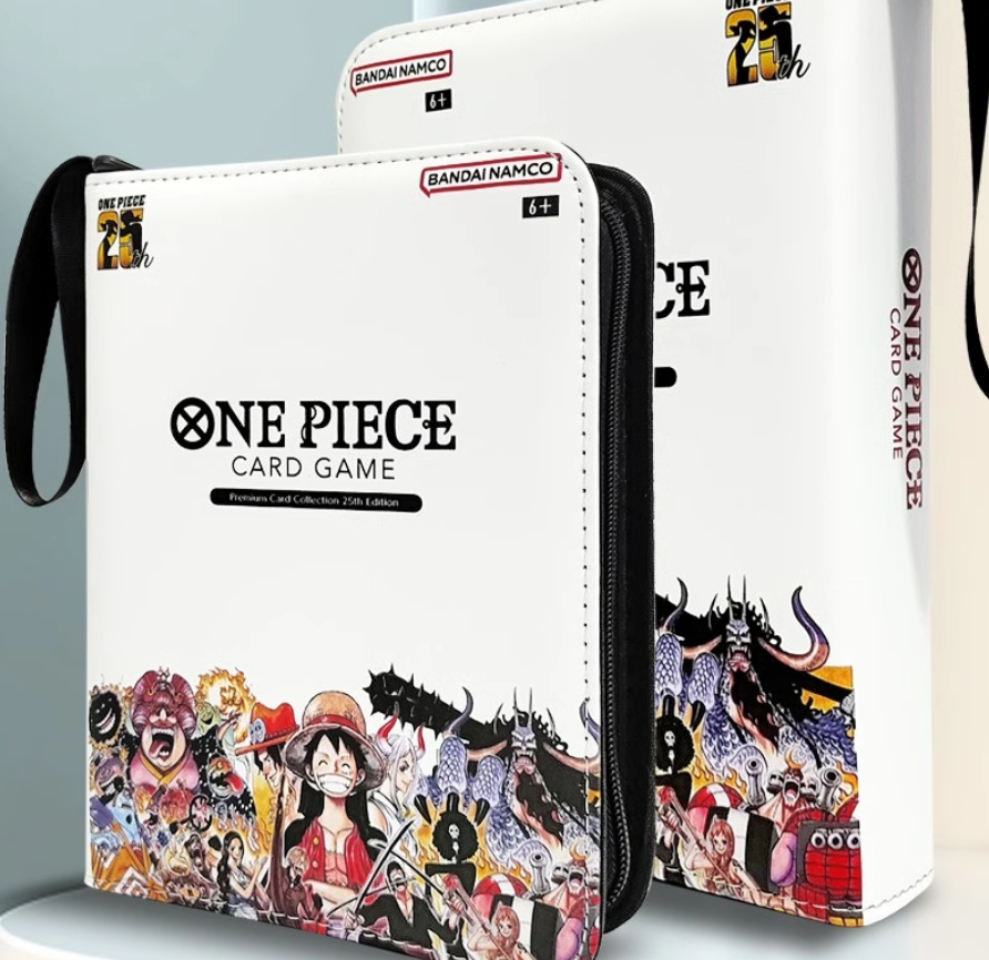 One Piece TCG Binder Premium leather 25th Anniversary Luffy 9 Grid 900 Cards  | eBay