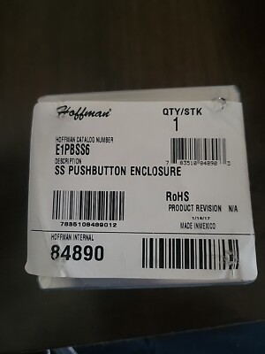 Hoffman E1PBSS6 Pushbutton Enclosure