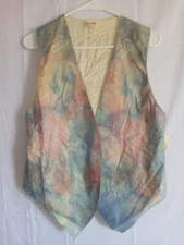 Red Rock Reflections Vest Womens Small Pastel Reflective Western USA Cowgirl Top