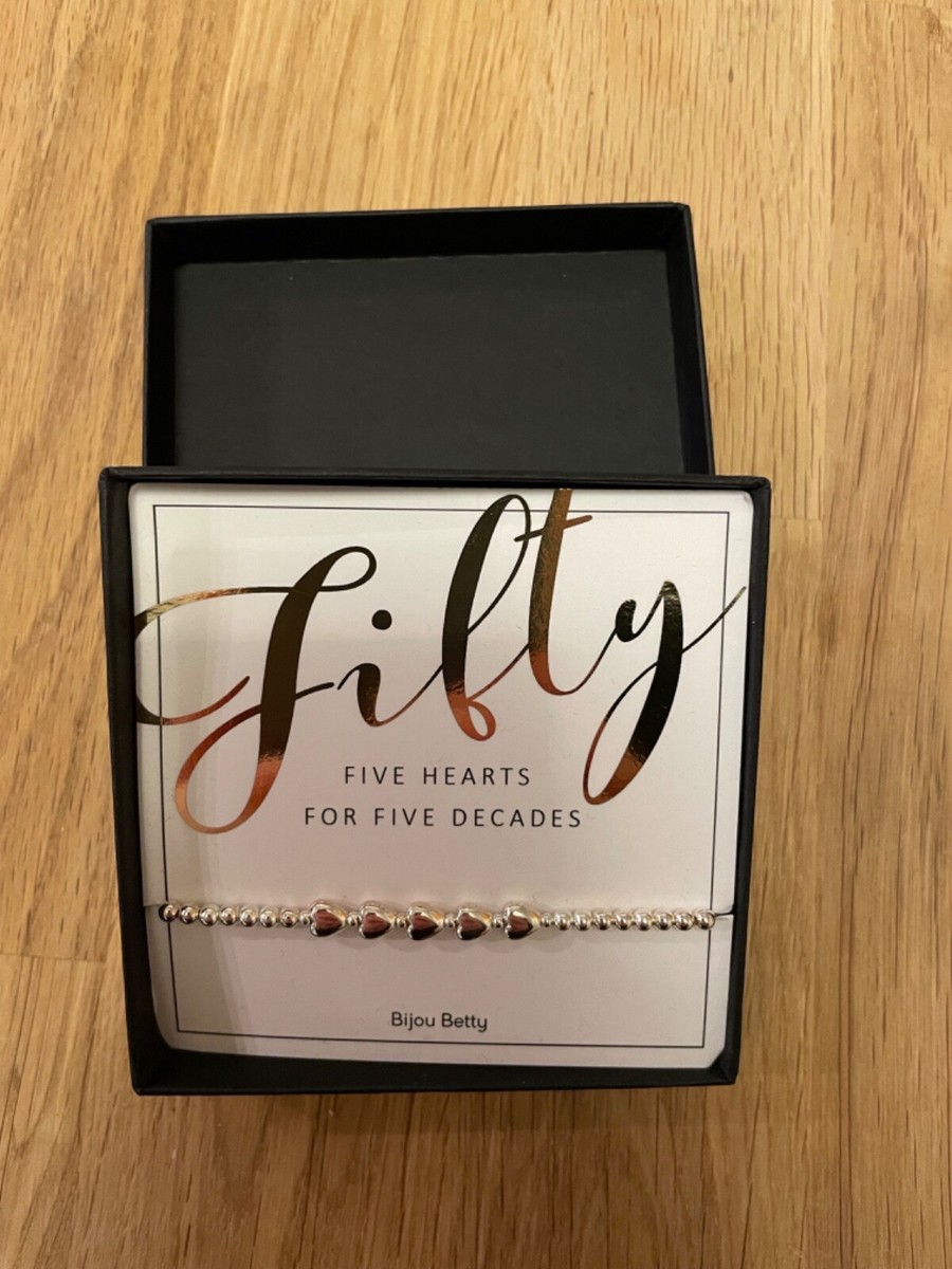 Bijou Betty 50th Birthday Bracelet UK