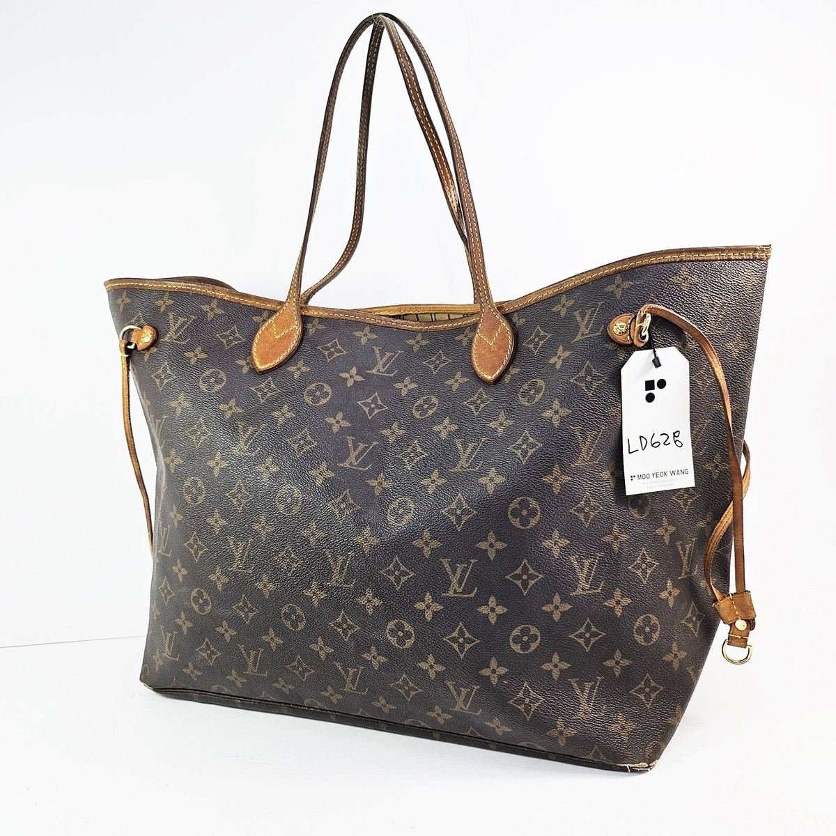 Auth Louis Vuitton Neverfull GM Monogram M40157 Exterior Damage  