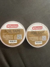 Lot of 2 XFasten Conductive Copper Foil Tape 1-Inch x 12-Yards Rolls