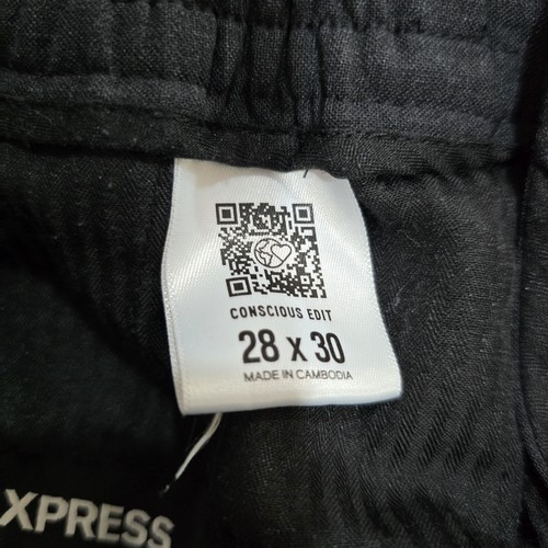 Express Conscious Edit Drawstring Waist Jogger Trouser Pants Wool Blend Size 28 - Bild 10 von 11