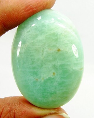 94.75 Ct Natural  Green Amazonite Loose Gemstone Cabochon Wire Wrap Stone - 1691