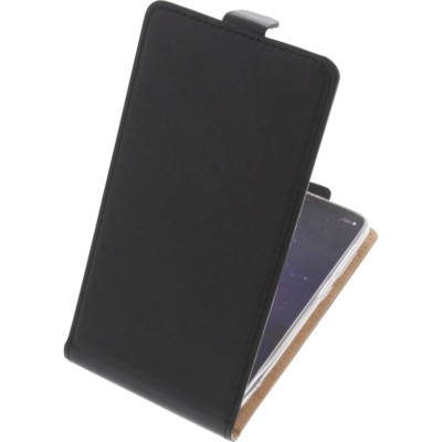 Tasche für HomTom S8 FlipStyle Handytasche Schutz Hülle Flip Case Schwarz