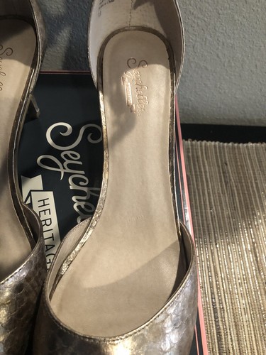 Seychelles Hazel Ankle Strap Sandals Shoes Gold Metallic US 11 New - Picture 7 of 11