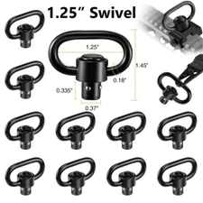 Push Button Quick Detach 1.25" Rifle QD Sling Swivel Adapter Attachment Point