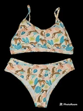Nwt Tiger 🐅 Bikini Swimsuit Set