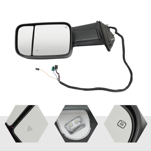 Towing Mirror For 2019-2021 Ram 2500 3500 Power Heated w/Blind Spot Passenger RH