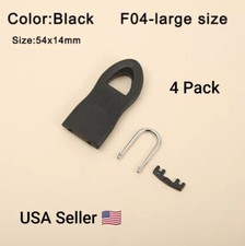 4 PCS Detachable Zipper Pull Replacement Zippers Pull Tabs Zipper Sliders Repair
