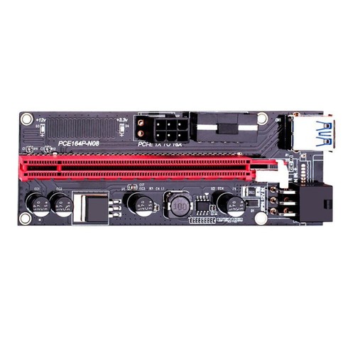 PCI Express Riser Card USB 3.0 Cable PCI-E 1X to 16X Adapter for GPU Mining - Afbeelding 2 van 6