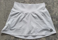 Vuori Skirt Volley Skort Womens Small White Tennis Golf Built In Shorts VW3005
