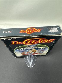 Nintendo NES Dr. Chaos Hell's Gate Cartridge & Box w Styrofoam CLEAN TESTED READ