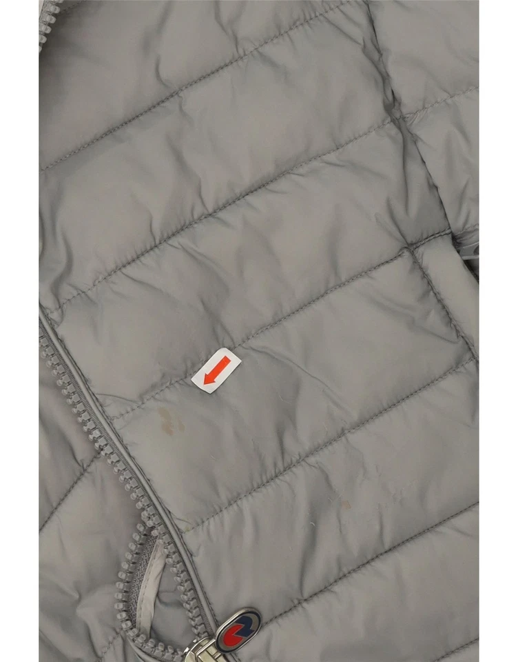 Chaqueta acolchada con capucha para hombre INVICTA UK 38 gris medio DU10 Foto 3 de 4