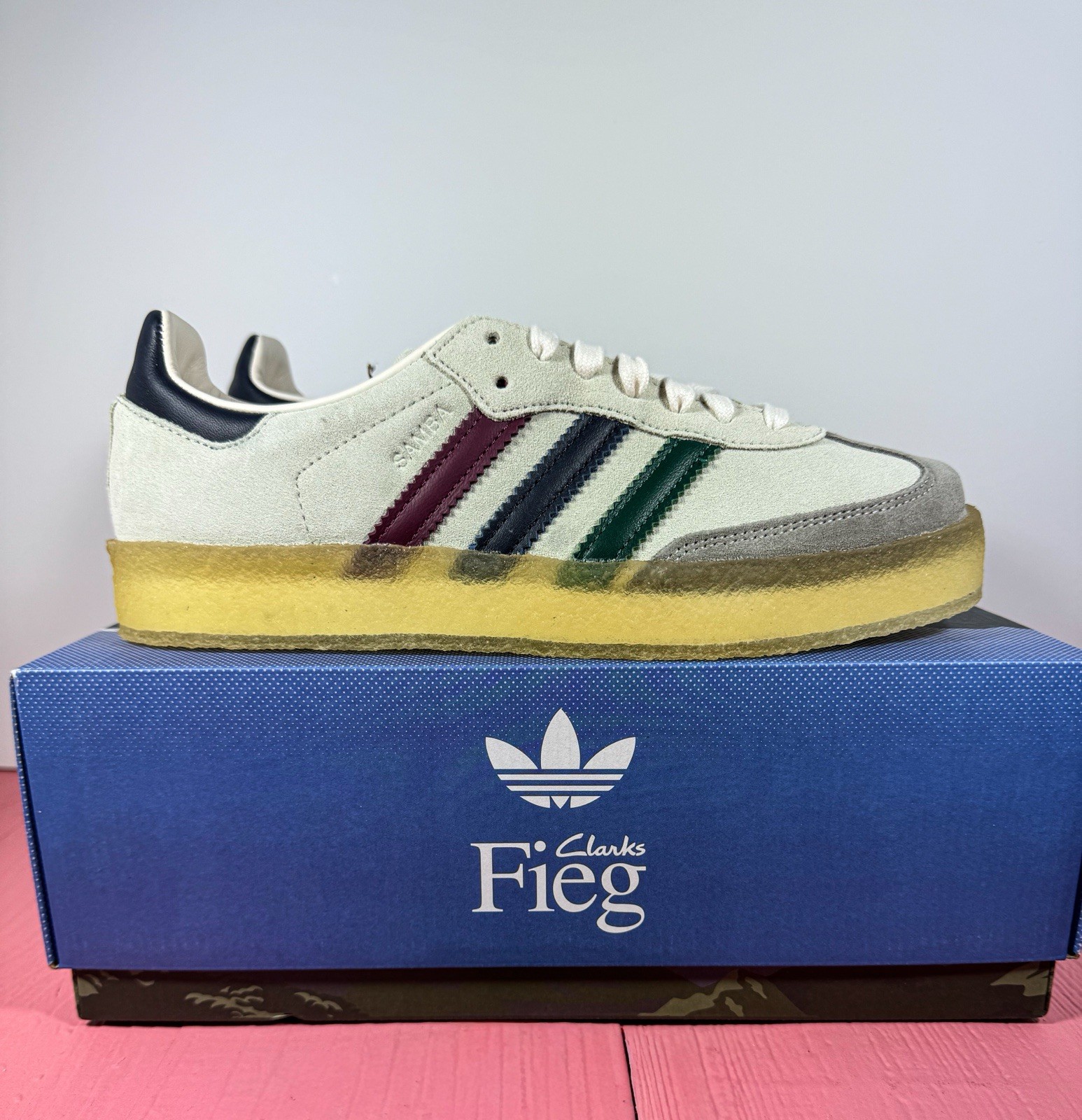 Kith x Adidas Clark's Size 7.5 Mens 8th Street Samba Ronnie Fieg Kithmas IE4032