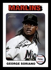 2024 Topps HERITAGE GEORGE SORIANO WHITE BORDER PARALLEL MARLINS #133
