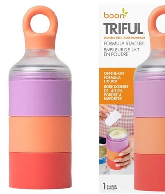 Boon Triful Baby Stainless Steel Formula Dispenser On The Go Insulated