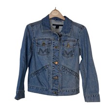 Marc Jacobs Women  s Denim Jacket Light/Medium Wash Size Medium Trucker
