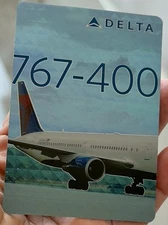 DELTA  AIRLINES PILOT  TRADING CARDS 767 400 Card #51