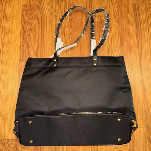 Neu Versace Parfums Weekender Tasche & Mini Münzbeutel Schwarz & Gold Design (034) - Bild 5 von 6
