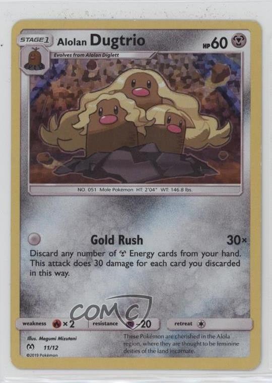 Alolan Dugtrio (Holo) Pokémon Sun & Moon McDonald's #11