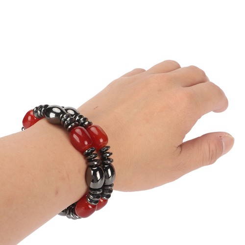 2pcs Retro Magnet Bracelet Fashionable Elegant Joint Soreness Relief Stone M FSK - Bild 22 von 22