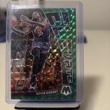 2022-23 Panini Mosaic - Elevate Kevin Durant #3 Green Mosaic Prizm