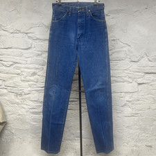 Wrangler 13MWZ Jeans 29 W 34 L Straight Leg Distressed Made in USA Vintage 90s