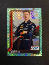 2025 Topps Chrome Formula 1 F1 Oliver Goethe Aqua Checker Flag 77/199 #26 XYDK