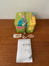 Fossil F2 Silver Gold Tone ES-9030 Ladies Watch With Blue Dial Adjust-O-Matic
