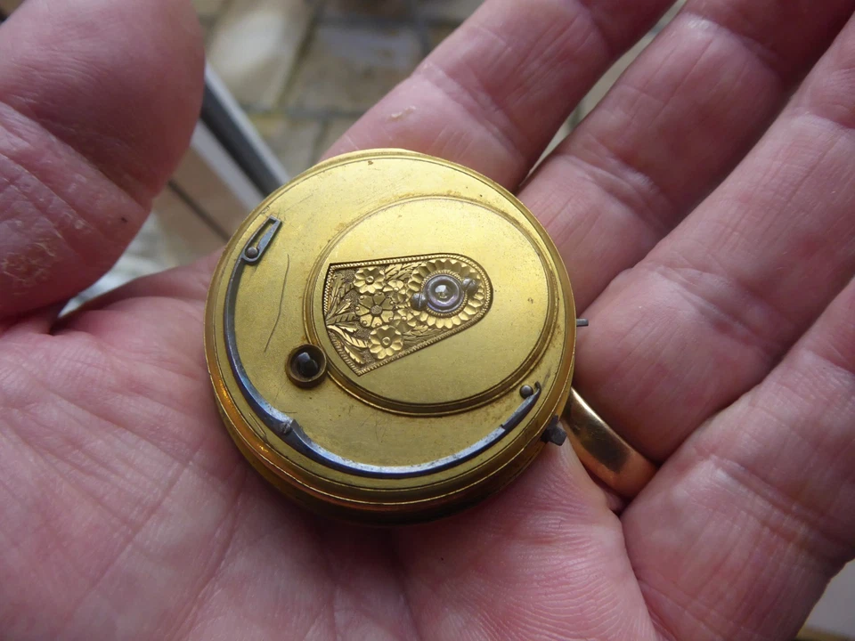 LIVERPOOL ROBERT ROSKELL ANTIQUE GENTS FUSEE POCKET WATCH MOVEMENT WORKING Foto 4 de 4