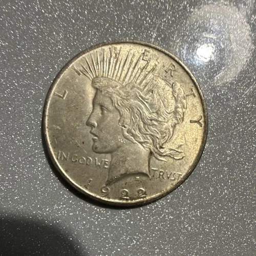 1922 Peace Dollar $1 Silver Coin Circulated 0.9 Fineness Uncertified US