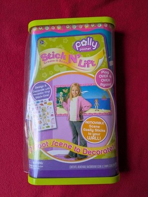 2007 Mattel Polly Pocket Stick N Lift Create A Scene Decorate Vinyl Stickers 3+
