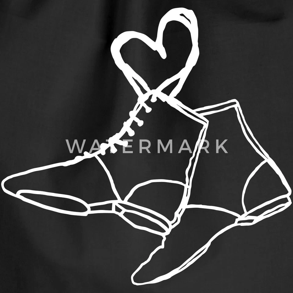 Tanzmariechen Gardestiefel Herz Gardetanz Turnbeutel - Bild 2 von 4