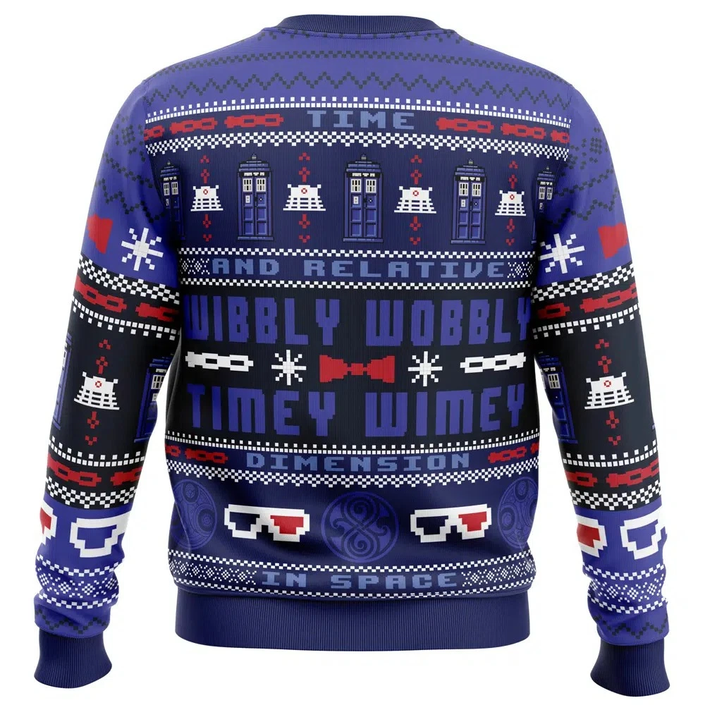 Doctor Who Timey Wimey Christmas Ugly Sweater