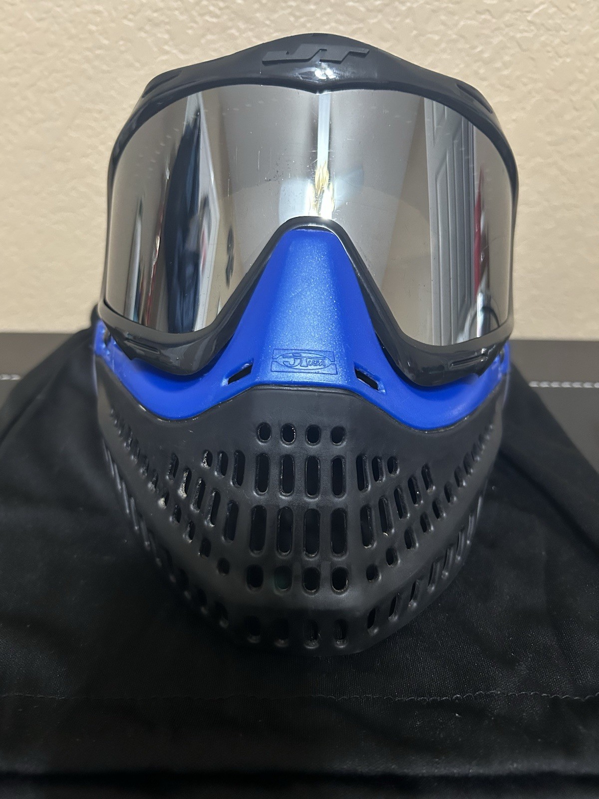JT Proflex Paintball Mask - OG Sparkle Blue Bottoms With New JT Frames Build