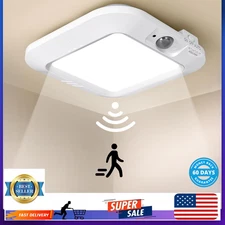 Battery Operated Ceiling Light Motion Sensor Light Indoor Motion 6000K